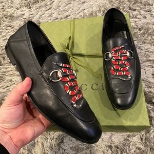 Gucci Snake Embroidered Men’s Loafers/Dress Shoes